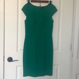 White House Black Market Green Sheath Dress Size 4